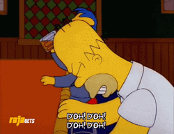 Homer Simpson Doh Slamming His Head GIF