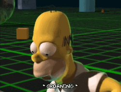 Homer Simpson Drooling Groaning GIF