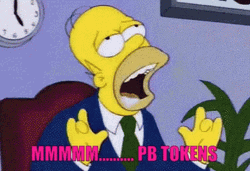 Homer Simpson Drooling Mmmmm PB Tokens GIF