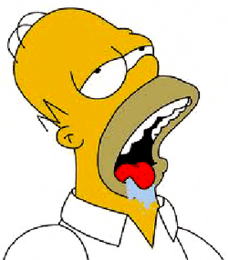 Homer Simpson Drooling Non Stop GIF