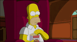 Homer Simpson Eating Popcorn Meme
