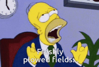 Homer Simpson Freshly Plowed Fields GIF