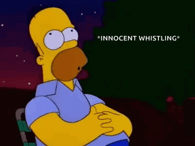 Homer Simpson From The Simpsons Is Sitting In A Chair With His Arms Crossed And His Mouth Open . GIF