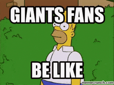 Homer Simpson Giants Fans Be Like GIF