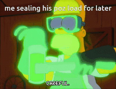Homer Simpson Gun Me Sealing His Poz Load GIF