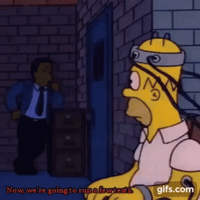 Homer Simpson Headband Saying Now We're Going GIF