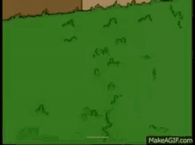 Homer Simpson Hiding Behind Hedge GIF