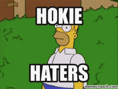 Homer Simpson Hokie Haters GIF