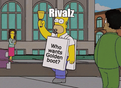 Homer Simpson Holding A Sign That Says Rivalz GIF