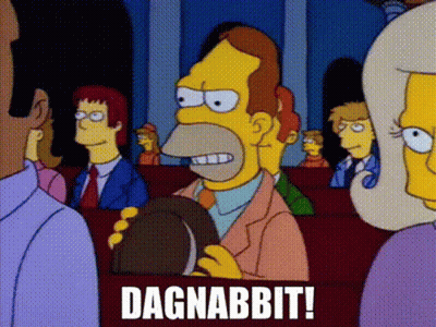 Homer Simpson Holding Hat Dagnabbit GIF
