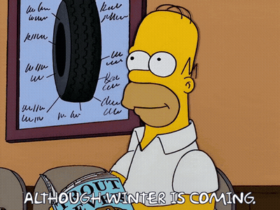 Homer Simpson Holding Magazine Saying Out GIF
