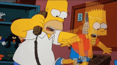 Homer Simpson Holding Pink Donut GIF