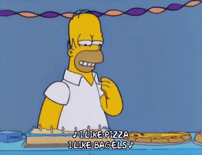 Homer Simpson Holding Pizza GIF