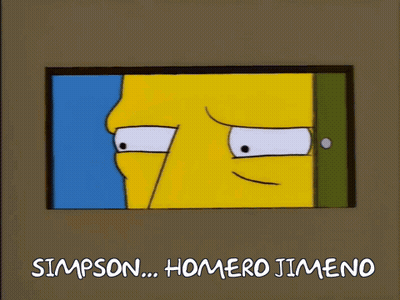 Homer Simpson Holding Receipt Saying Simpson GIF
