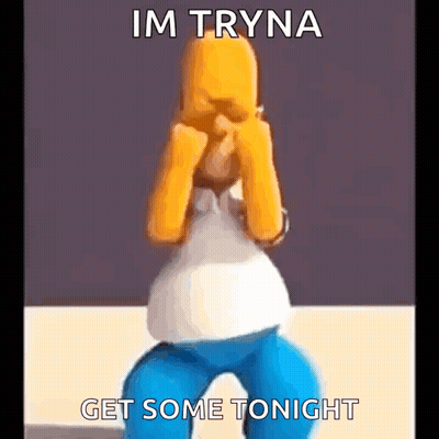 Homer Simpson Im Tryna Get Some Tonight GIF