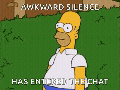Homer Simpson In Field Awkward Silence GIF