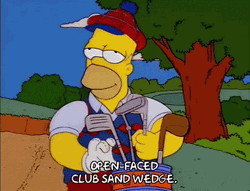 Homer Simpson In Golf Course