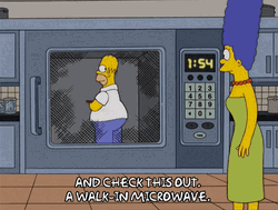 Homer Simpson Inside Microwave Oven GIF