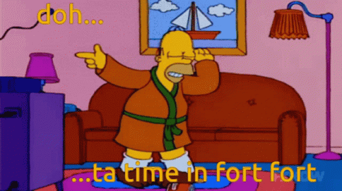 Homer Simpson Is Dancing In A Living Room And Says Doh GIF