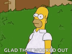 Homer Simpson Is Glad That It Worked GIF