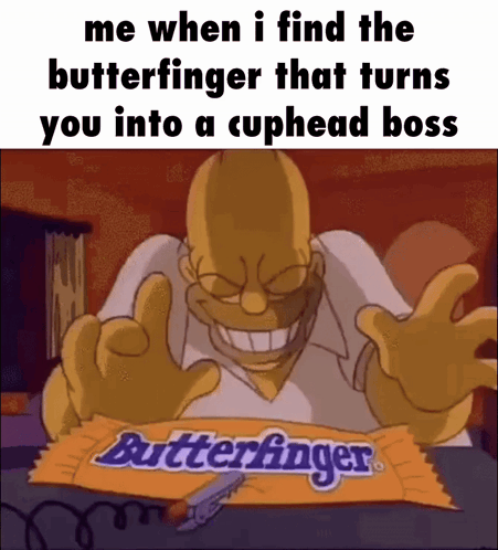 Homer Simpson Is Holding A Candy Bar That Says Butterfinger GIF