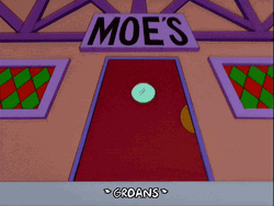 Homer Simpson Kicked Out Groans GIF