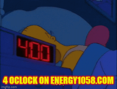 Homer Simpson Looking at Clock Saying 4:00
