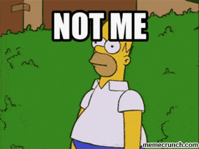 Homer Simpson Not Me GIF