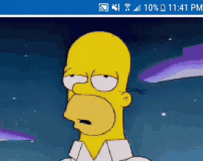Homer Simpson On Cell Phone GIF