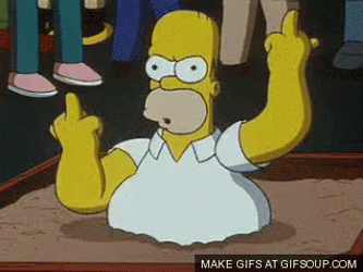 Homer Simpson On Quicksand GIF