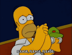 Homer Simpson Praying Please