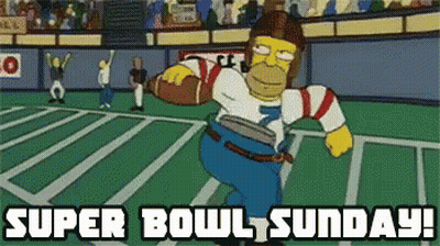 Homer Simpson Running On Football Field GIF