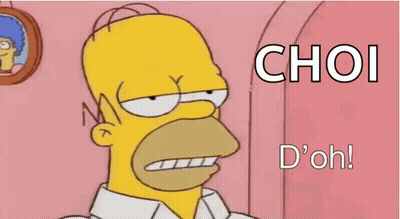 Homer Simpson Saying Choi D'Oh GIF