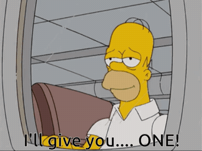 Homer Simpson Saying I'll Give You One GIF
