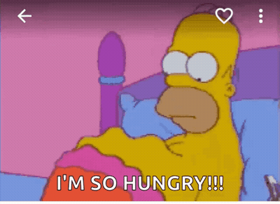 Homer Simpson Saying I'm So Hungry GIF