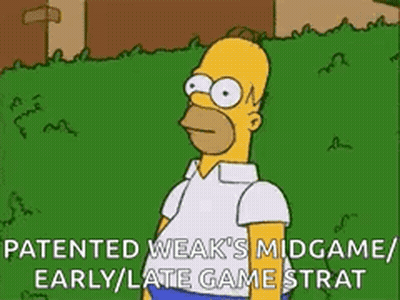 Homer Simpson Saying Patented Weak Strat GIF