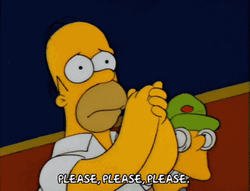 Homer Simpson Saying Please GIF