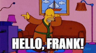 Homer Simpson Says Hello Frank