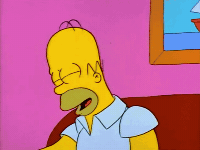 Homer Simpson Says It 'S Funny Coz It 'S True In A Cartoon GIF
