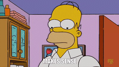 Homer Simpson Says Makes Sense GIF