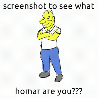 Homer Simpson Screenshot To See What Homar Are You GIF