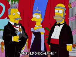 Homer Simpson Snickering GIF
