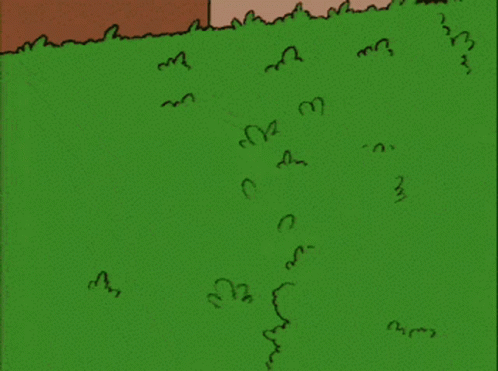 Homer Simpson Standing In Front Of A Hedge GIF