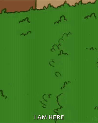 Homer Simpson Standing In Front Of Bush GIF