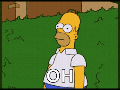 Homer Simpson Standing In Grass With Oh Shirt GIF