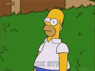 Homer Simpson Standing In Grassy Field GIF
