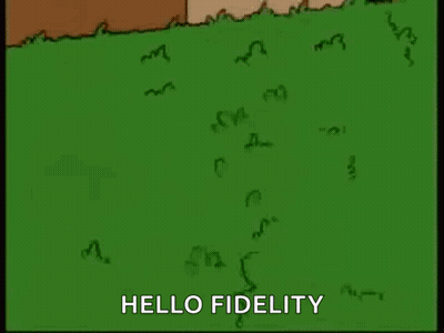 Homer Simpson Standing In Grassy Field Saying Hello Fidelity GIF