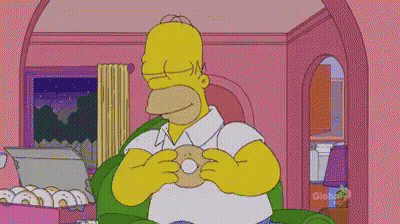 Homer Simpson Standing In Snow GIF