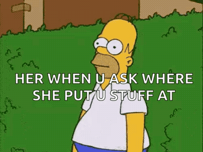 Homer Simpson Talking In Grass Field GIF