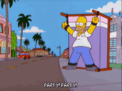 Homer Simpson Tied Up To Bed GIF